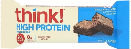 Think Thin Protein Bar Brownie Crunch 2.1 oz Pack of 2