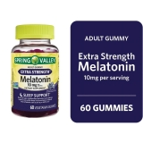 Spring Valley Non GMO Blueberry Melatonin Gummies 10mg 60 Count