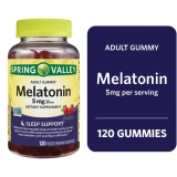 Spring Valley Non GMO Melatonin Strawberry Gummies 5 mg 120 Count