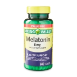 Spring Valley Melatonin 5mg 240 Tablets Value Size Dietary Supplement