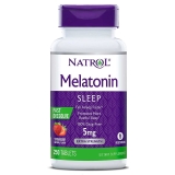 Natrol 5 mg Melatonin Strawberry Flavor 250 Fast Dissolve Tablets for Sleep Support