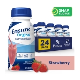 Ensure Original Strawberry Meal Replacement Nutrition Shake 8 fl oz 24 Pack Ready To Drink