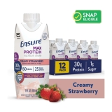 Ensure Max Protein Nutrition Shake Creamy Strawberry 11fl oz 12 Count
