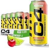 Cellucor C4 Cherry Limeade Energy Drink Zero Sugar Carbonated 16oz can 12 Pack