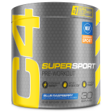 Cellucor C4 Super Sport Blue Raspberry Pre-Workout Powder for Energy Strength Power 30 Servings
