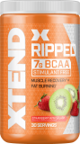 XTEND  Ripped 7g BCAA Powder Muscle Recovery Sugar-Free Strawberry Kiwi Splash 30 Servings