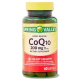 Spring Valley Rapid Release CoQ10 200mg Dietary Supplement Softgels 60 Count