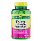Spring Valley Folate Dietary Supplement 1333mcg DFE 400 Count