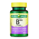Spring Valley B100 Complex Metabolism Support TimedRelease Tablets 60 Count
