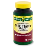Spring Valley Milk Thistle Extract Supplement Capsules 175mg 90 Count