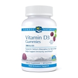 Nordic Naturals Pro Vitamin D3 Gummies Wild Berry 1000 IU Non-GMO 60 Count