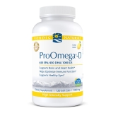 Nordic Naturals ProOmega D Softgels 1280mg Lemon Fish Oil 120ct