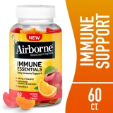 Airborne Immune Essentials Vitamin C Gummies Multivitamin Supplement Assorted Fruit Flavor 60 ct