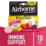 Airborne 1000mg Vitamin C Immune Support Effervescent Tablets Very Berry Flavor 10 ct