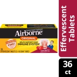 Airborne Very Berry Effervescent Tablets 36 Count 1000mg Vitamin C Immune Support Supplement Pack