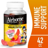 Airborne Kids 500mg Vitamin C Immune Support Gummies Multivitamin Supplement Assorted Fruit Flavor 42ct