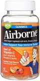 Airborne Vitamin C 750mg Assorted Fruit Gummies 42 ct Gluten-Free Immune Support Supplement With Vitamins C E Selenium
