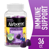 Airborne Vitamin C Zinc Immune Support Gummies Multivitamin Elderberry Flavor 36 ct