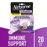 Airborne 1000mg Vitamin C Immune Support Multivitamin Effervescent Tablets Elderberry Flavor 20 ct