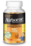 Airborne Boost Your Immunity with Airborne Honey Lemon Vitamin C D & E Zinc Gummies - 42 Pack