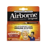 Airborne Immune Boosting Effervescent Zesty Orange Tablets 10/Box