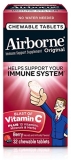 Airborne Chewable Vitamin C 1000mg Immune Support Berry 32 ct Tablets