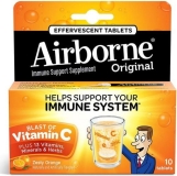 Airborne Zesty Orange 1000mg Vitamin C Immune Support Supplement 10ea