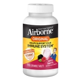 Airborne 1000mg Vitamin C Zinc Immune Support Supplement Antioxidants Vitamins A C E 116 Chewable Tablets Very Berry Flavor