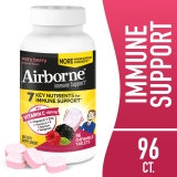 Airborne 1000mg Vitamin C Immune Support Chewable Tablets Very Berry Flavor 96 ct