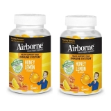 Airborne Vitamin C Immune Support Gummies Honey Lemon Flavor 42ct Pack of 2