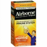Airborne Citrus Chewable Tablets 32 Count for Immune Support
