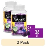 Airborne Vitamin C Zinc Immune Support Gummies Multivitamin Elderberry Flavor 36 ct 2 Pack