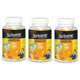 Airborne Vitamin C Gummies Adults Immune Support Antioxidants Vit C &E 126ct Honey Lemon Flavor Pack of 3