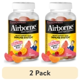 Airborne 750mg Vitamin C Gummies 2 Pack Fruit Flavor 63 ct