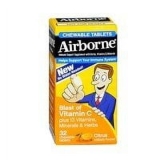 Airborne Citrus Chewable Tablets 32 tabs Pack of 3