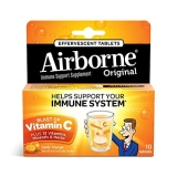 Airborne Zesty Orange Effervescent Tablets 10 count Pack of 4 - Boost
