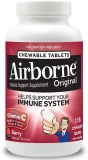 Airborne Berry Chewable Tablets 1000mg Vitamin C Immune Support Supplement 11 116 Each Pack of 2