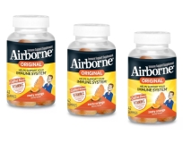 Airborne Zesty Orange Flavored Gummies 42 Count 750mg Vitamin C Minerals Herbs Immune Support Packaging