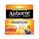 Airborne Zesty Orange Effervescent Tablets 10 count Pack of 5