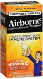 Airborne Chewable Citrus Tablets 32 Count Pack of 5 for Immune Support