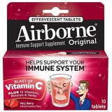 Airborne Very Berry Effervescent 1000mg Vitamin C 10 Count Immune Support Supplement Varies Pack of 14