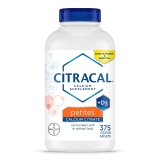 Citracal Petites 400mg Calcium Citrate Vitamin D3 Bone Health Support 375 Count for Ages 12