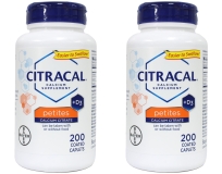 Citracal Petites with Vitamin D3 200 Count 200 Tablets Each for Bone Health Boost 2 Pack