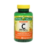 Spring Valley Vitamin C Fast Dissolve Tablets Orange Flavor 500mg 120 Count