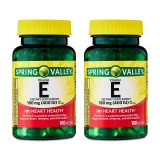 Spring Valley Vitamin E Dietary Supplement Twin Pack 180 mg 200 Count for Healthy