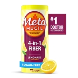 Metamucil Fiber Supplement Fiber Powder Digestive Health Sugar Free Lemonade 72 Servings