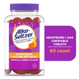 Alka-Seltzer Heartburn Gas Relief Chews Tropical Punch 60 Count