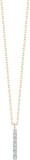 MATEO New York 14K Gold Small Diamond La Barre Necklace