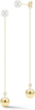 MATEO New York 14kt Gold and Pearl Ball Drop Earring
