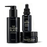 Caldera Lab The Regimen Vegan Skin Care Bundle Gentle Foaming Cleanser Ultra-Hydrating Moisturizer Multi-Functional Facial Serum